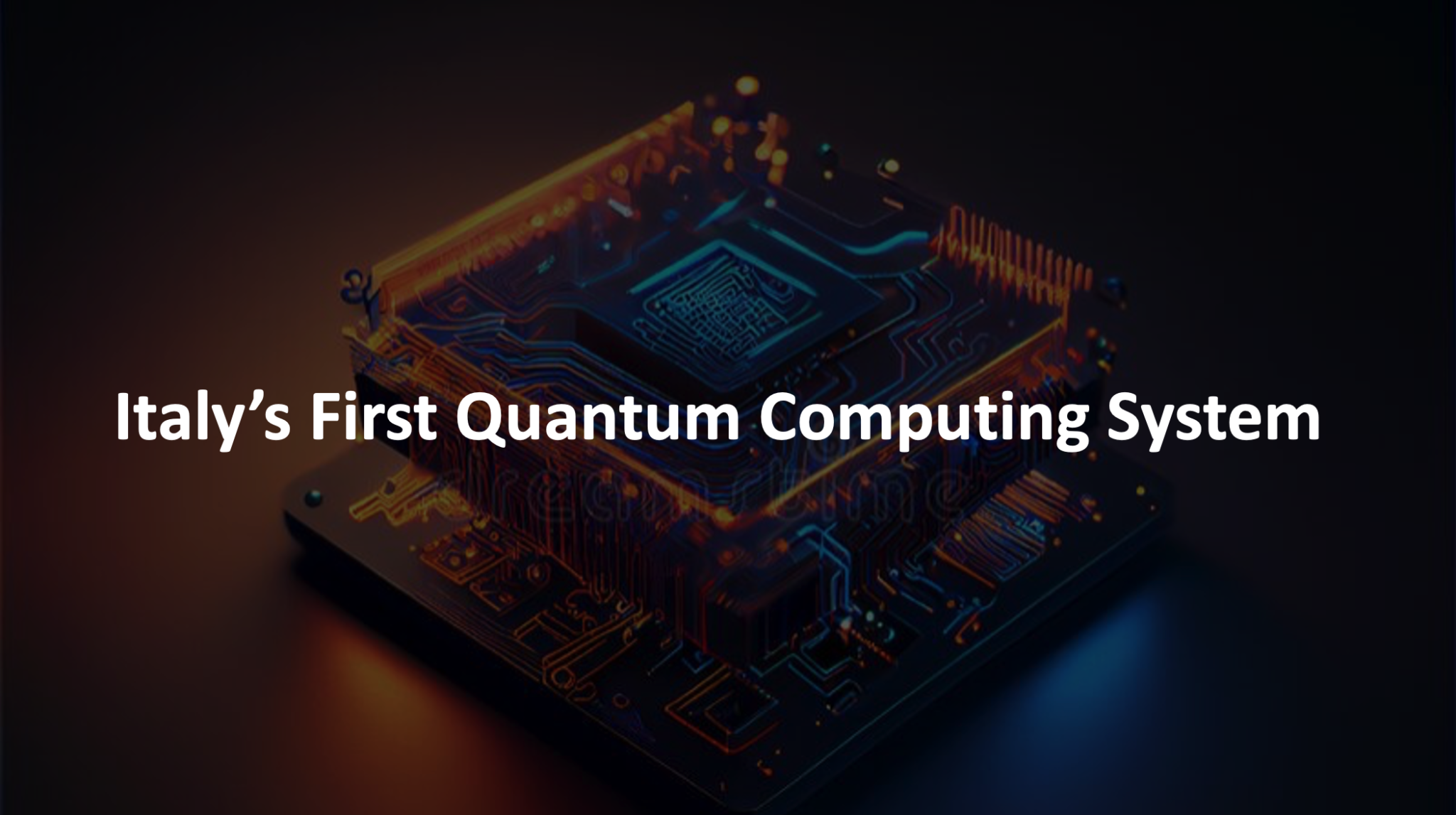 Italy’s First Quantum Computing System - QuantumEon